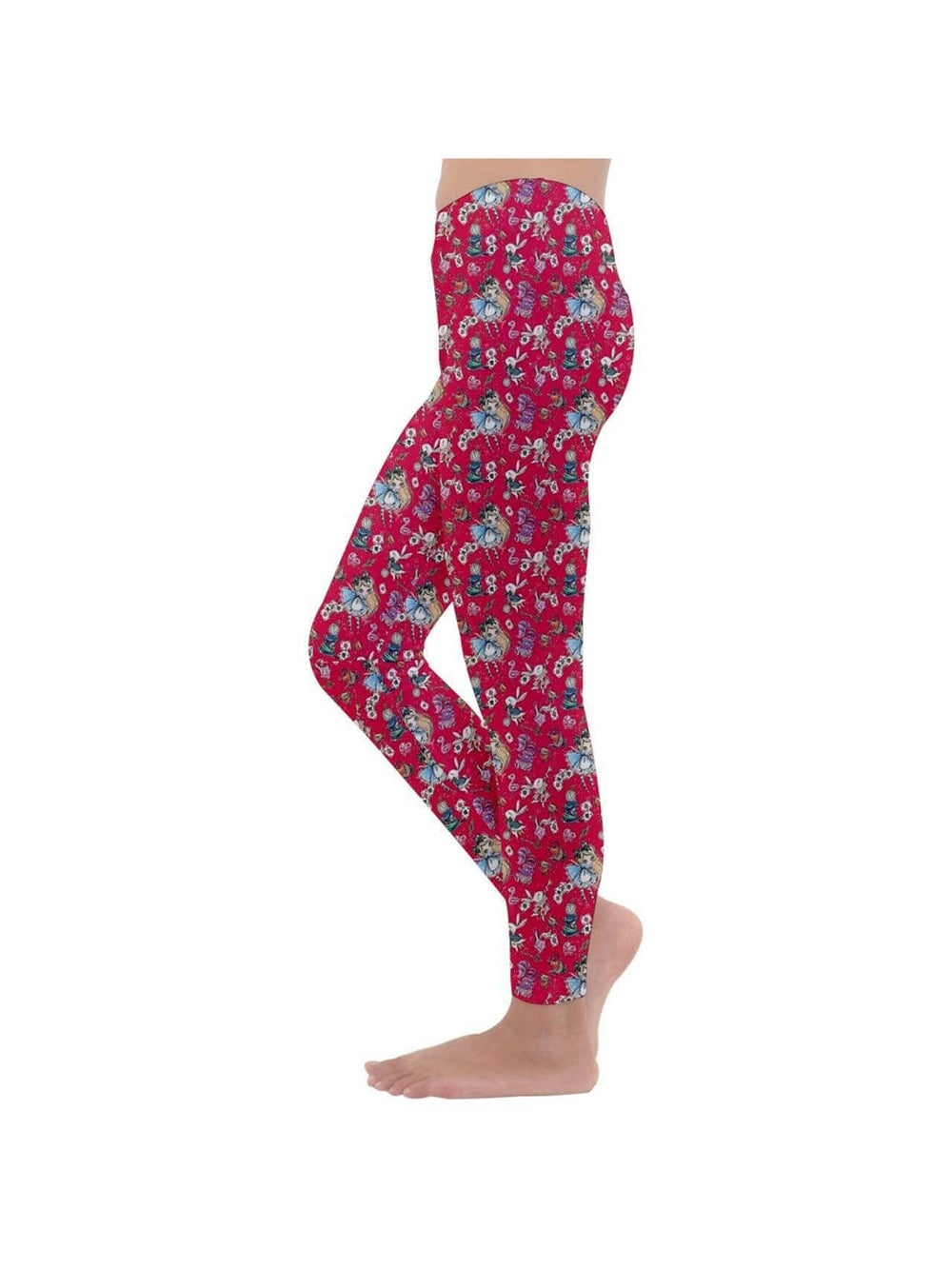 Alice in Wonderland Kids' Velour Leggings - Poison Arrow Retro