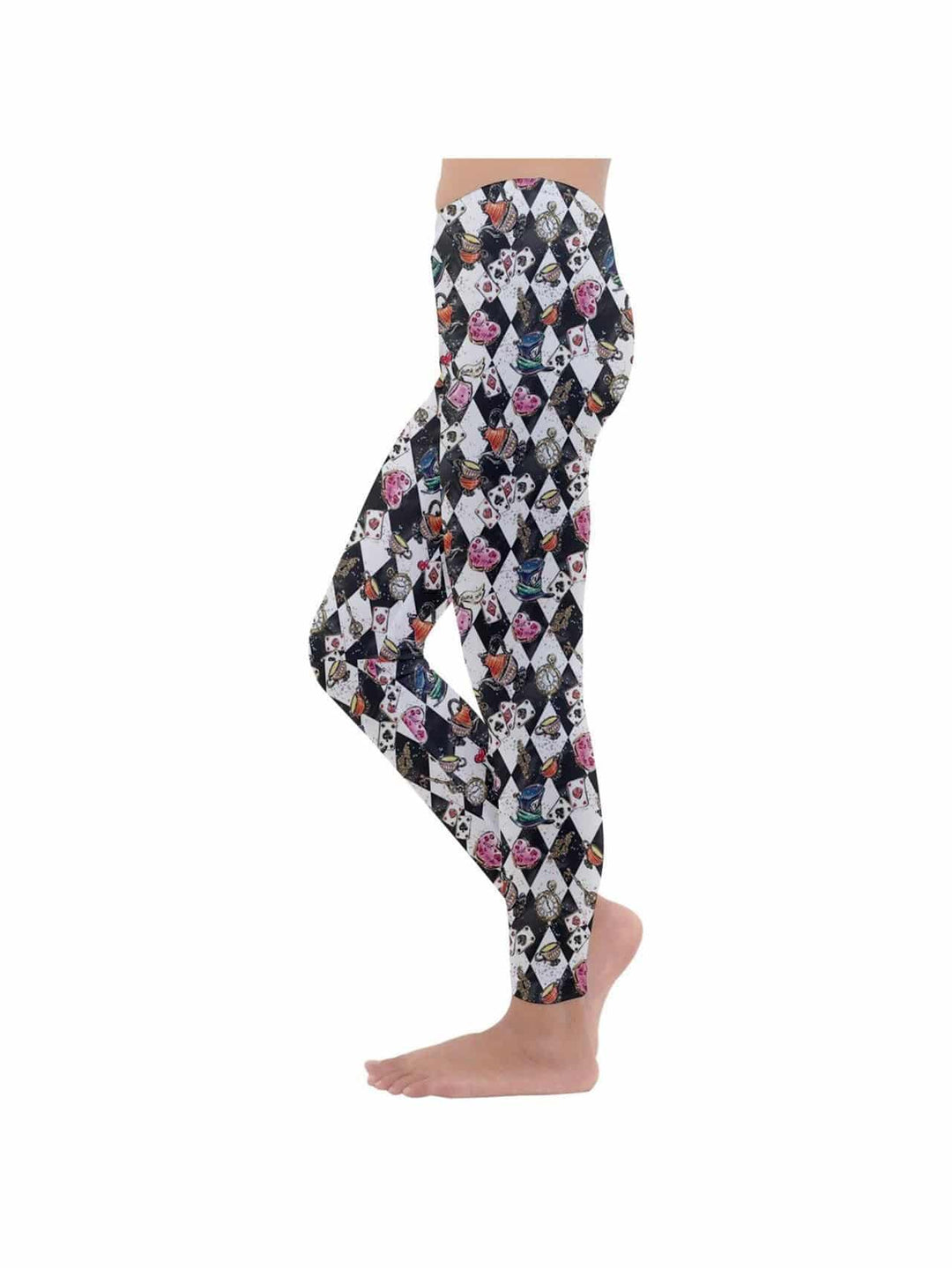 Alice in Wonderland Kids' Velour Leggings - Poison Arrow Retro