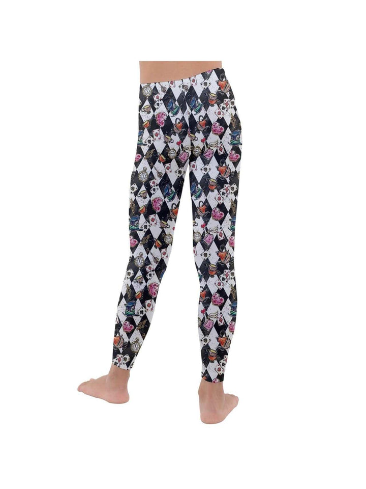 Alice in Wonderland Kids' Velour Leggings - Poison Arrow Retro