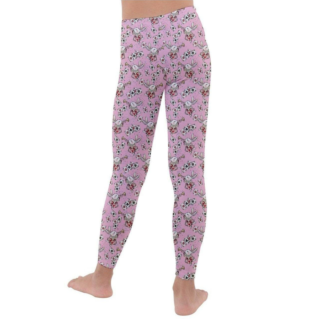 Down the Rabbit Hole Kids' Velour Leggings - Poison Arrow Retro