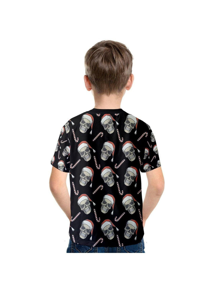 CHRISTMAS SKULLS Kids' Cotton Tee - Poison Arrow Retro