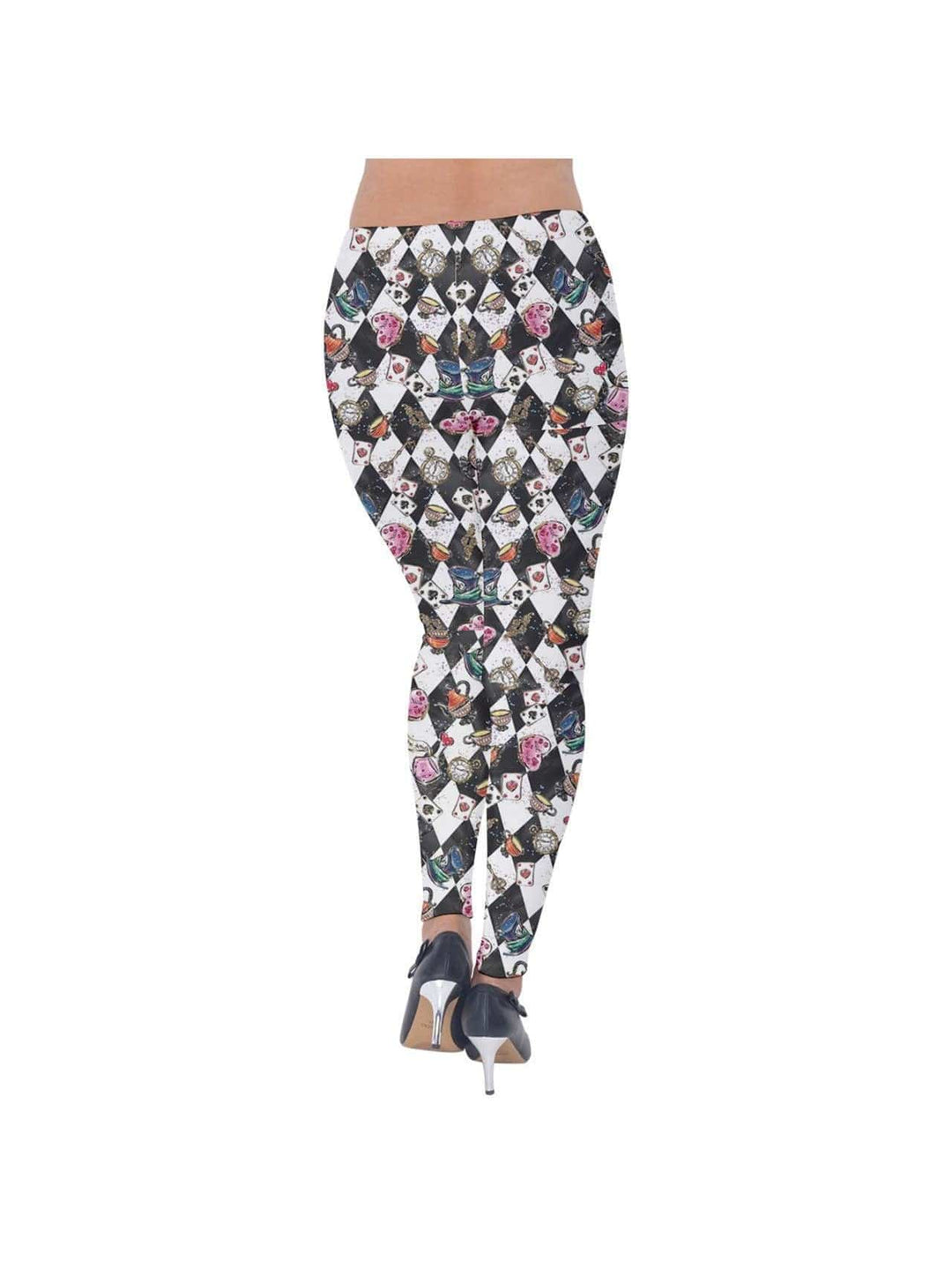 Alice in Wonderland Velvet Leggings - Poison Arrow Retro