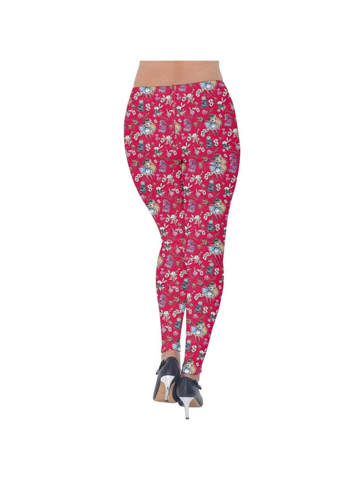 Alice in Wonderland Velvet Leggings - Poison Arrow Retro