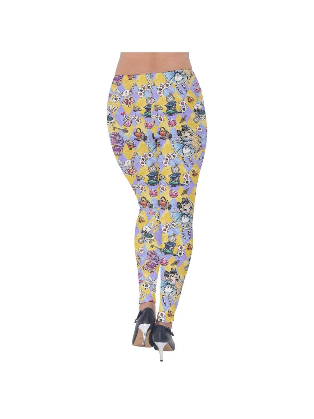 Alice in Wonderland Velvet Leggings - Poison Arrow Retro