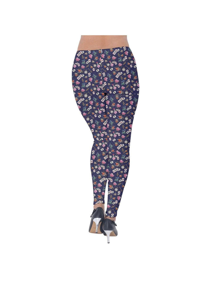 Alice in Wonderland Velvet Leggings - Poison Arrow Retro