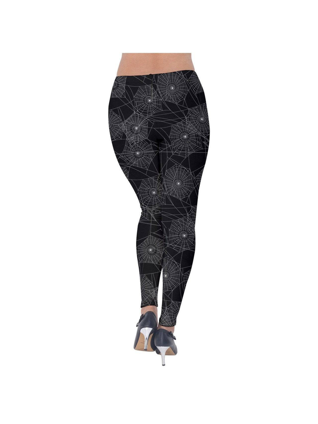 Anansie Spider Web Velvet Leggings - Poison Arrow Retro