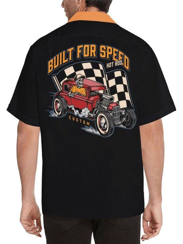 Built for Speed Men's Rockabilly Hotrod Shirt - Poison Arrow Retro