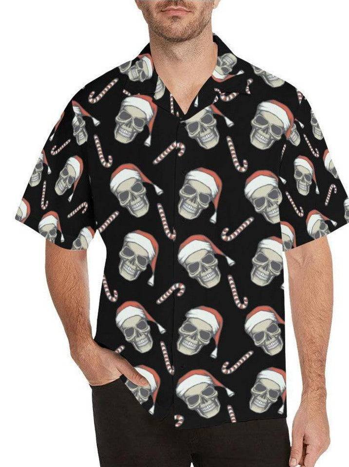 CHRISTMAS SKULLS Mens Shirts - Poison Arrow Retro