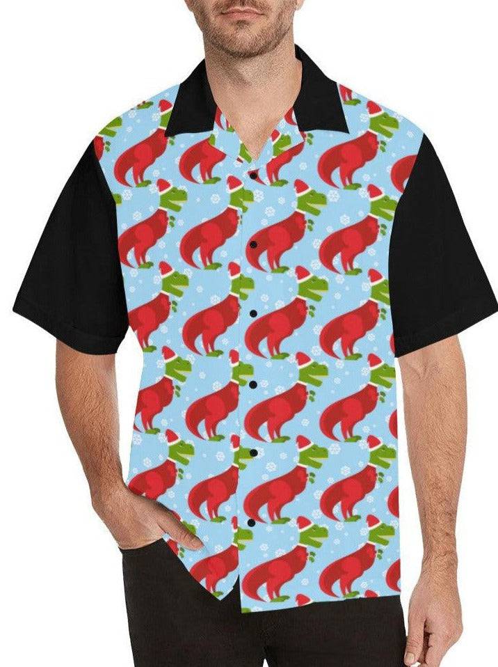 Christmas T-Rex Mens Shirts - Poison Arrow Retro