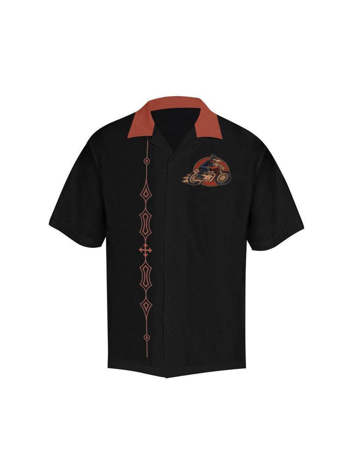 CUSTOM BIKER MEN'S ROCKABILLY HOTROD SHIRT