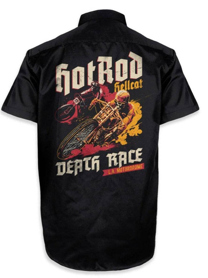 Hotrod Hellcat Button Up Death Race - Poison Arrow Retro