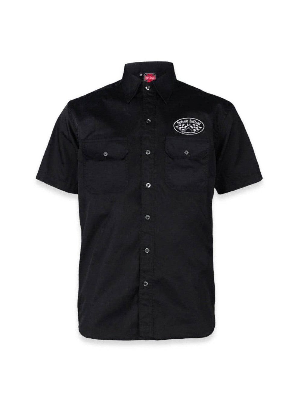 Hotrod Hellcat Button Up Death Race - Poison Arrow Retro