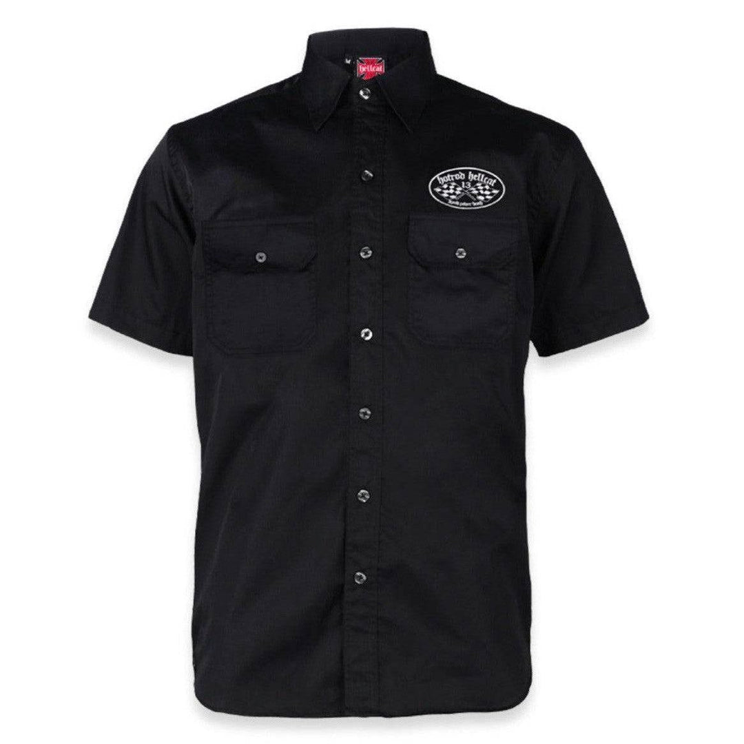 Hotrod Hellcat Button Up Death Race - Poison Arrow Retro