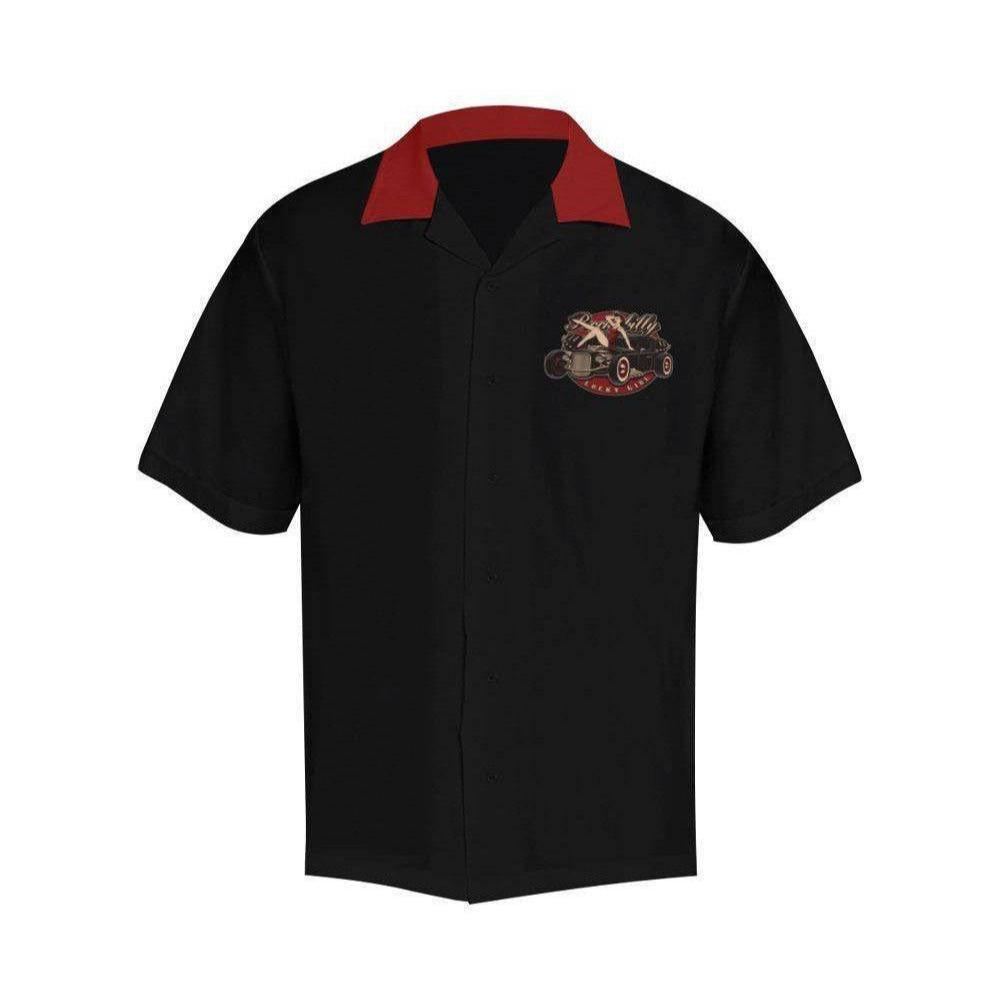 LUCKY GIRL Men's Rockabilly Hotrod Shirt [IN STOCK] - Poison Arrow Retro