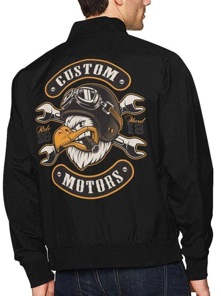 CUSTOM MOTORS Men's Hot Rod Bomber Jacket