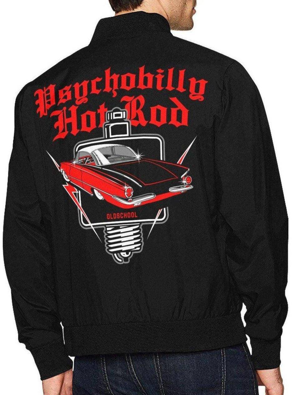 PSYCHOBILLY HOTROD Men's Hot Rod Bomber Jacket - Poison Arrow Retro