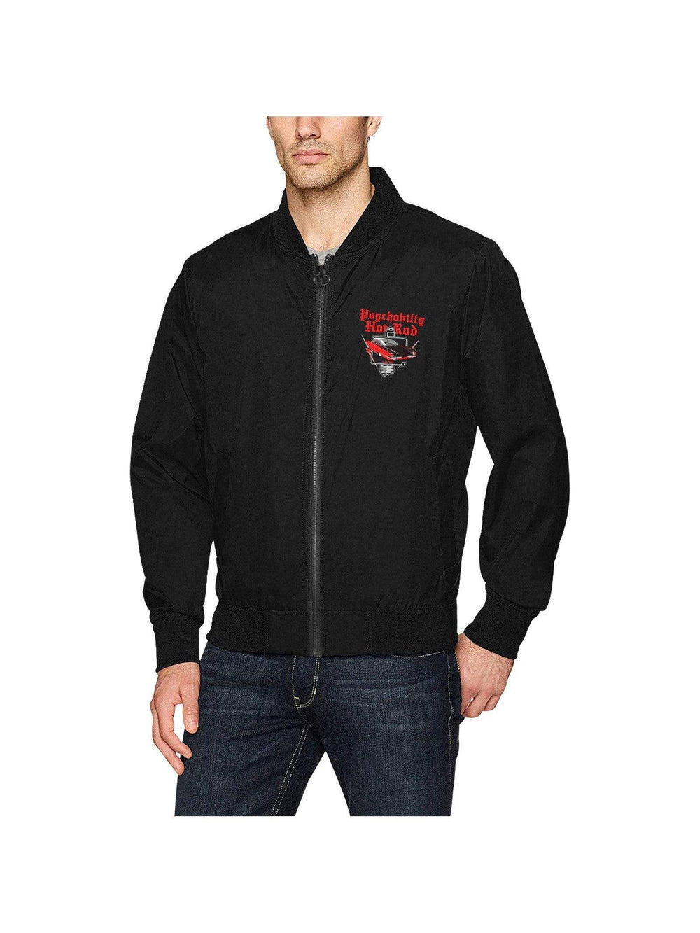 PSYCHOBILLY HOTROD Men's Hot Rod Bomber Jacket - Poison Arrow Retro