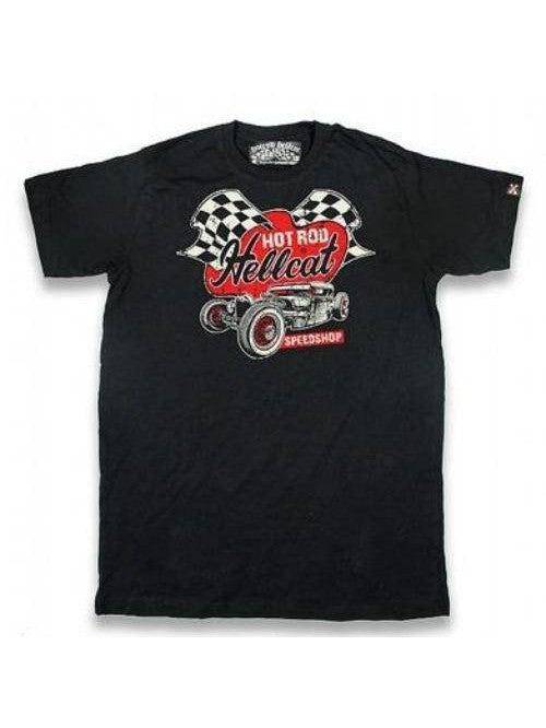 Hotrod Hellcat Mens Tshirt Speedshop - Poison Arrow Retro