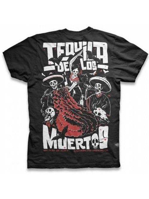 Liquorbrand mens tshirt tequila de los muertos - Poison Arrow Retro