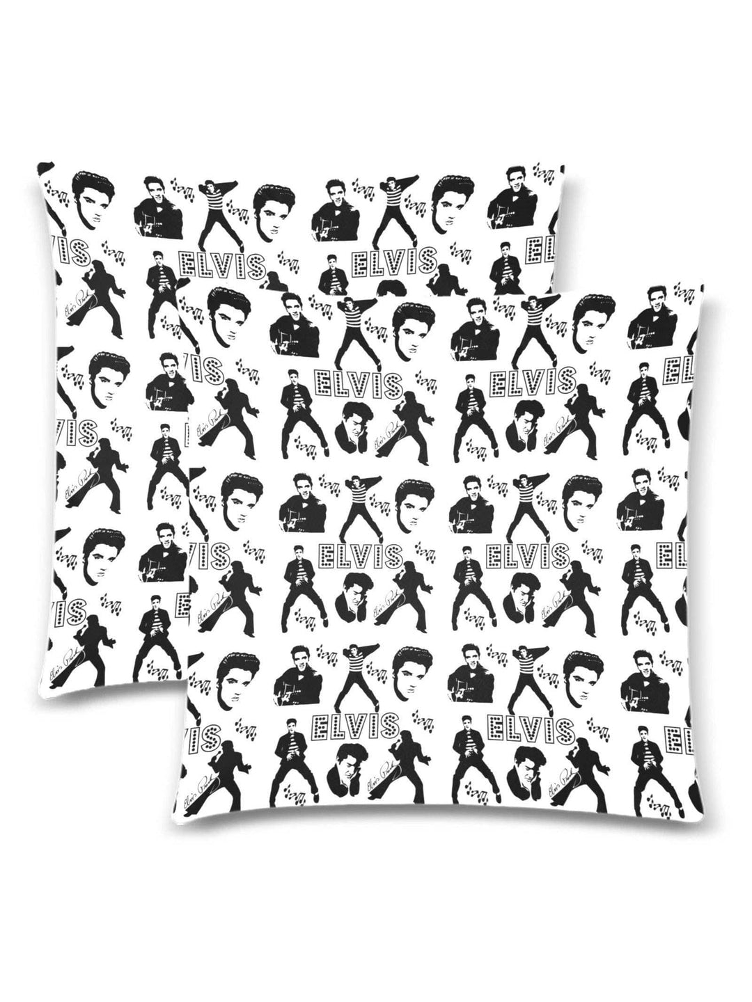 ELVIS  Throw Pillow Cover 18"x 18" (Twin Sides) (Set of 2) - Poison Arrow Retro