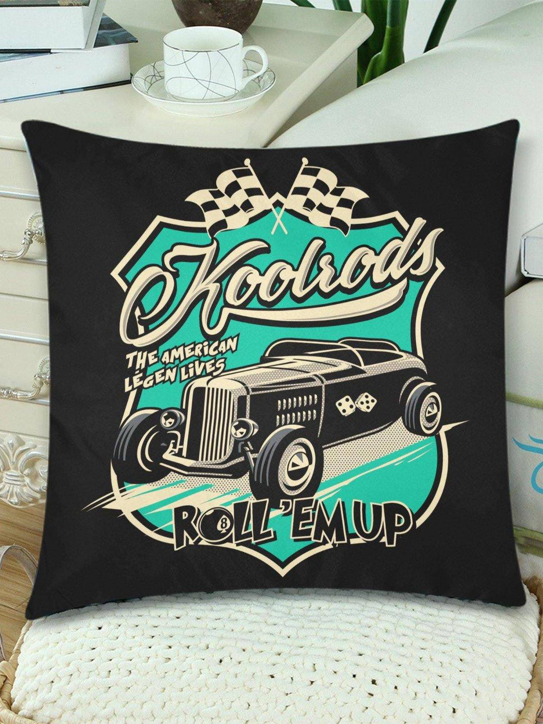 KOOLRODS Throw Pillow Cover 18"x 18" (Twin Sides) (Set of 2) - Poison Arrow Retro