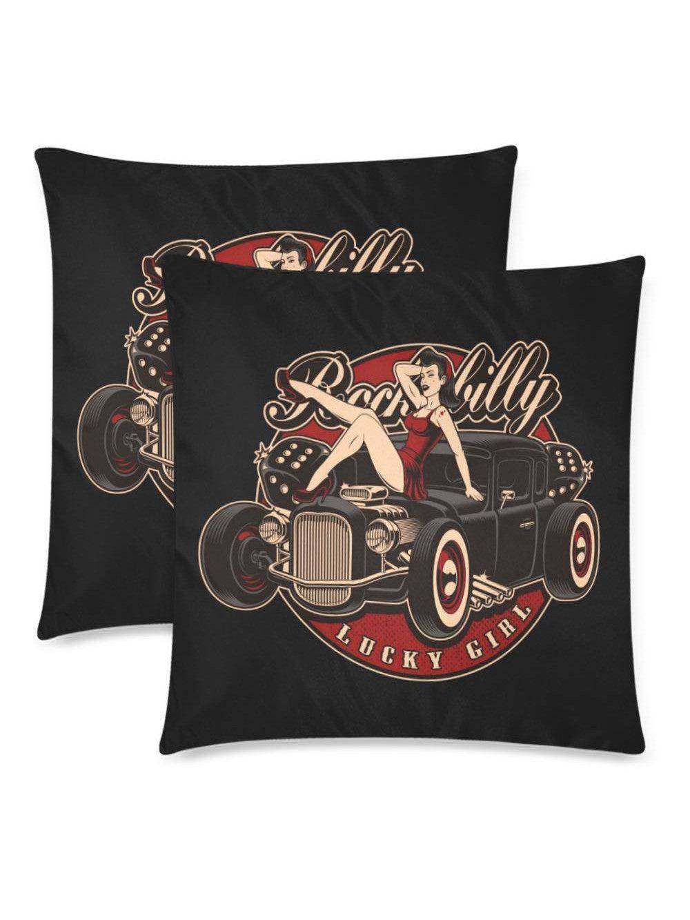 LUCKY GIRL Cushion Cover 18"x 18" (Twin Sides) (Set of 2) - Poison Arrow Retro