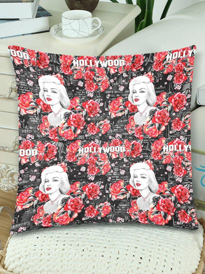 MARILYN Throw Pillow Cover 18"x 18" (Twin Sides) (Set of 2) - Poison Arrow Retro