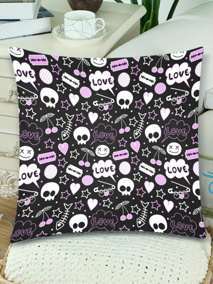 PUNK! Throw Pillow Cover 18"x 18" (Twin Sides) (Set of 2) - Poison Arrow Retro