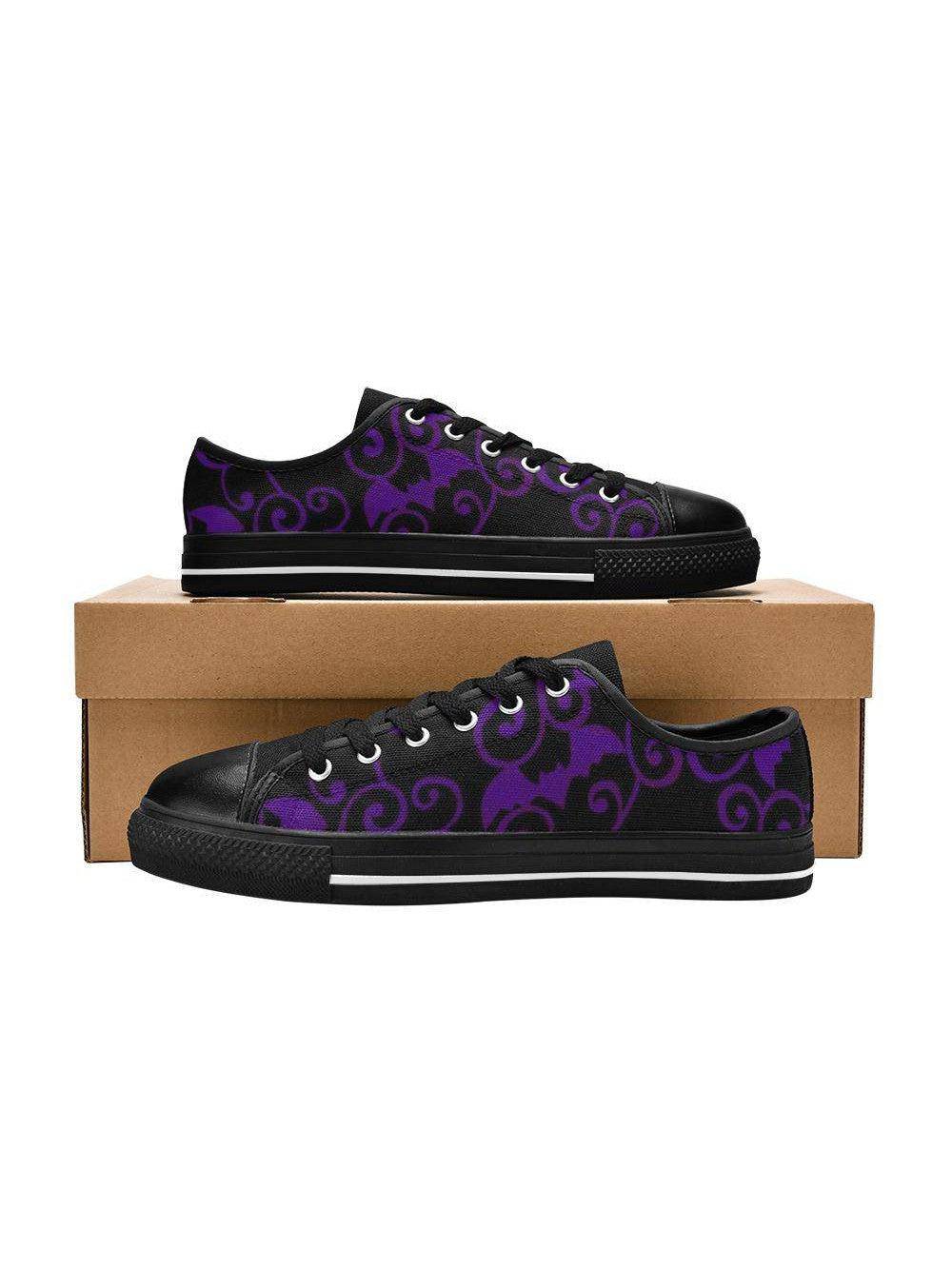 ANTIQUE BATS PURPLE Retro Style Sneakers