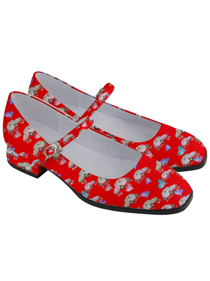 Beetle Hearts Women's Mary Jane Shoes