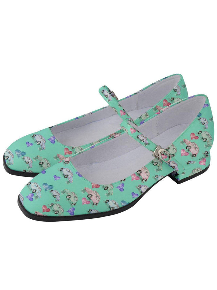 Beetle Hearts Women's Mary Jane Shoes