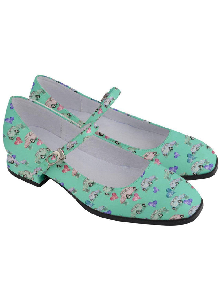 Beetle Hearts Women's Mary Jane Shoes