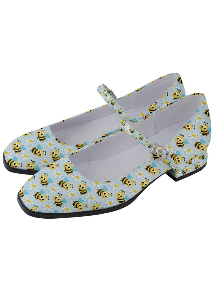 Bumblebees Women's Mary Jane Shoes - Poison Arrow Retro