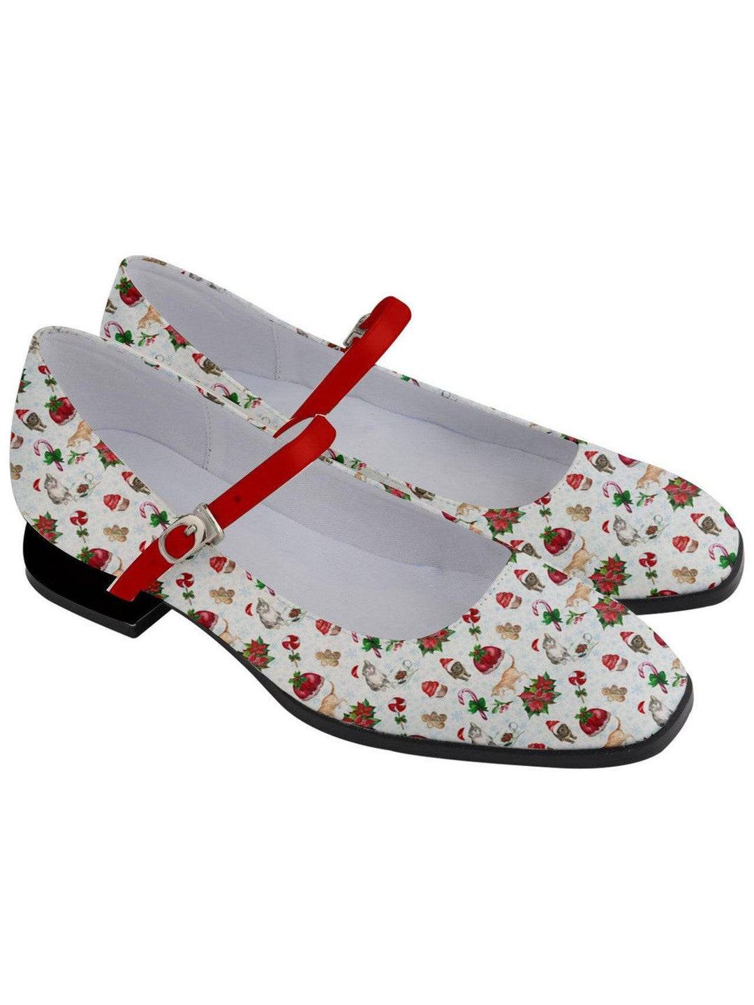 Christmas Cats Women's Mary Jane Shoes - Poison Arrow Retro