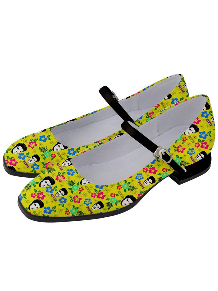 Hawaii Elvis Women's Mary Jane Shoes - Poison Arrow Retro