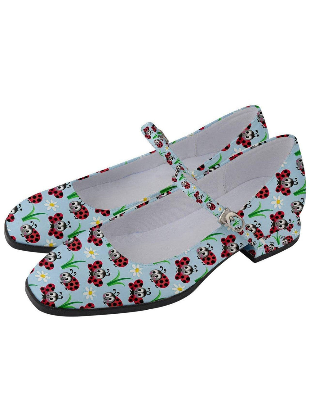 Ladybugs Women's Mary Jane Shoes [IN STOCK] - Poison Arrow Retro