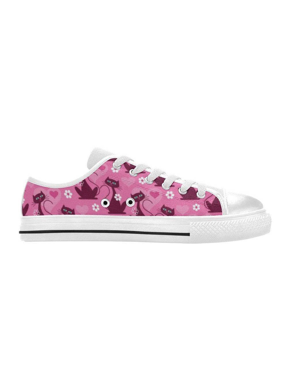 LOVECATS WHITE Retro Style Sneakers