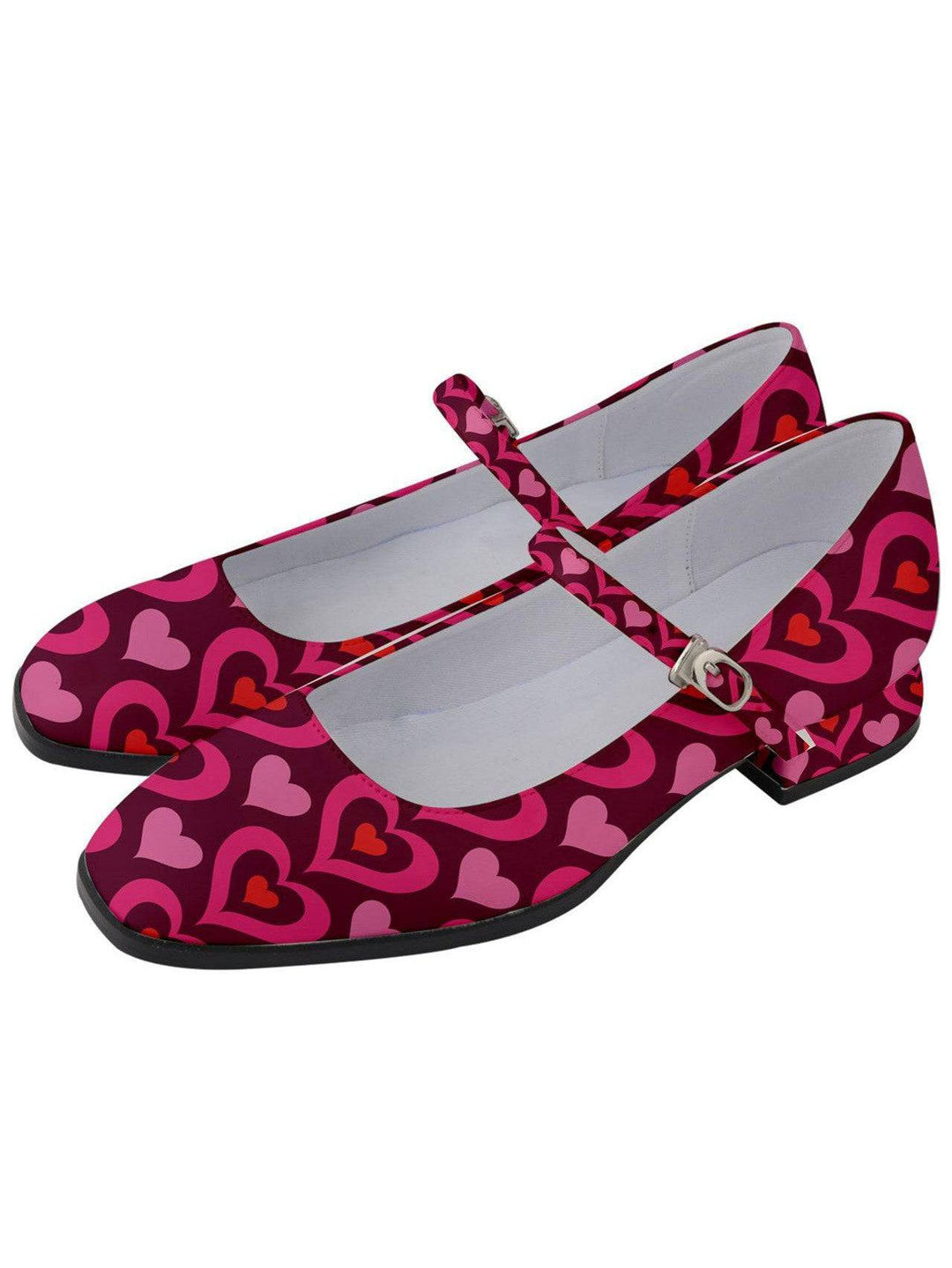 MY GROOVY VALENTINE Women's Mary Jane Shoes - Poison Arrow Retro