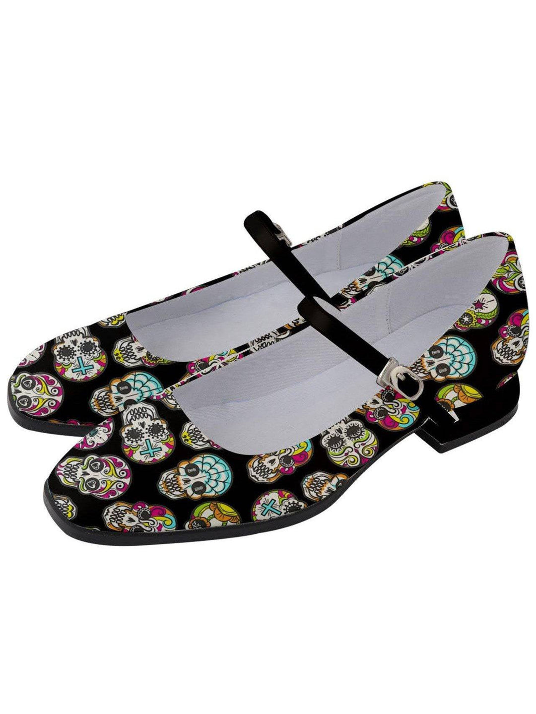 SUGAR SKULLS Women's Mary Jane Shoes - Poison Arrow Retro