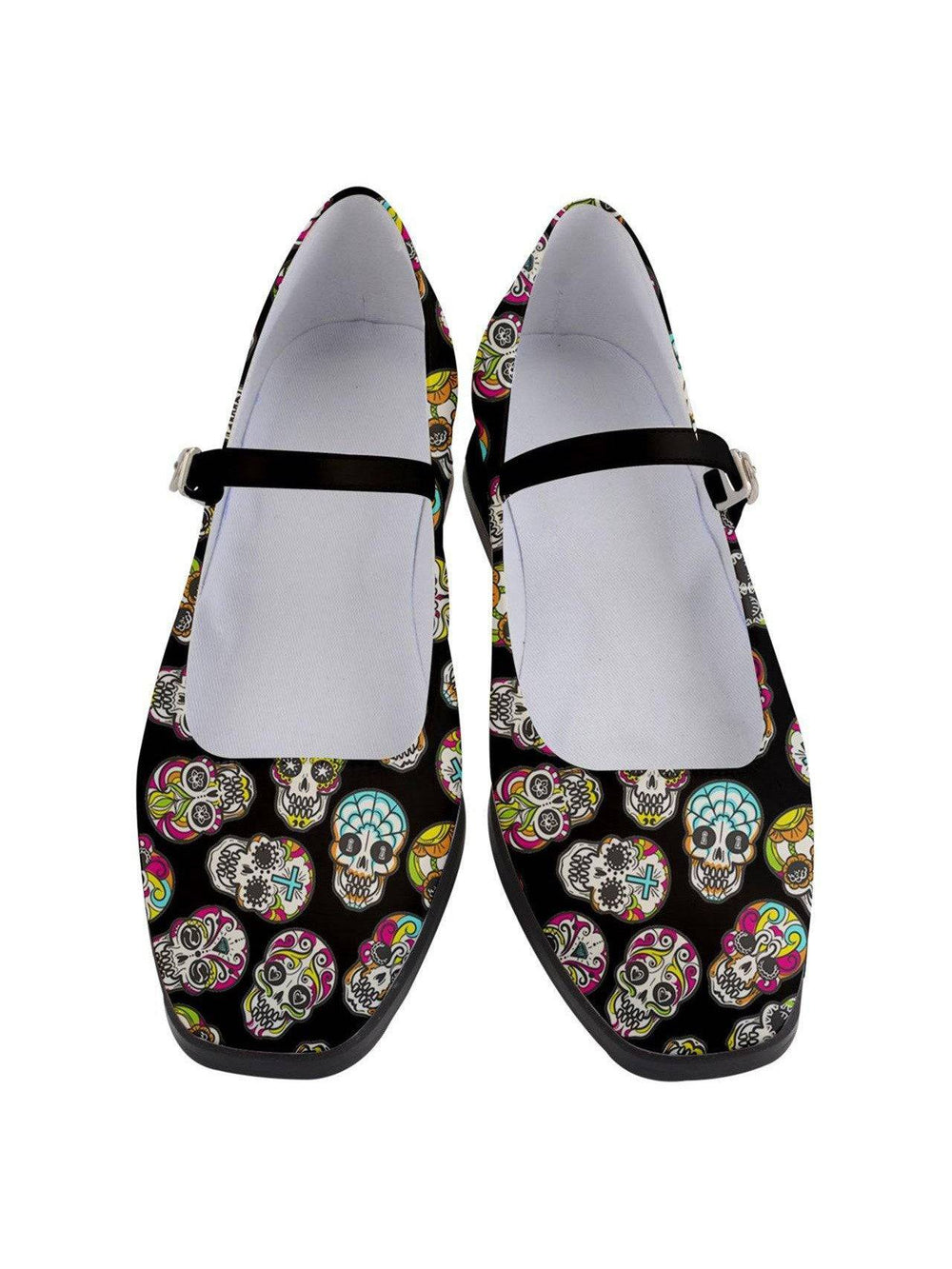 SUGAR SKULLS Women's Mary Jane Shoes - Poison Arrow Retro