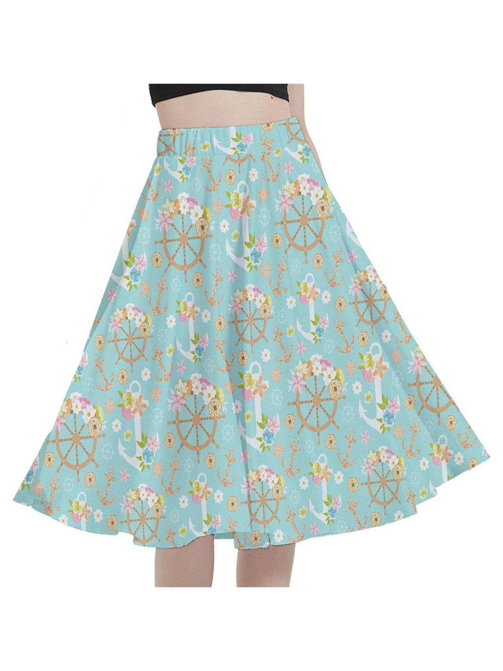 Anchors Aweigh Full Circle Skirt - Poison Arrow Retro