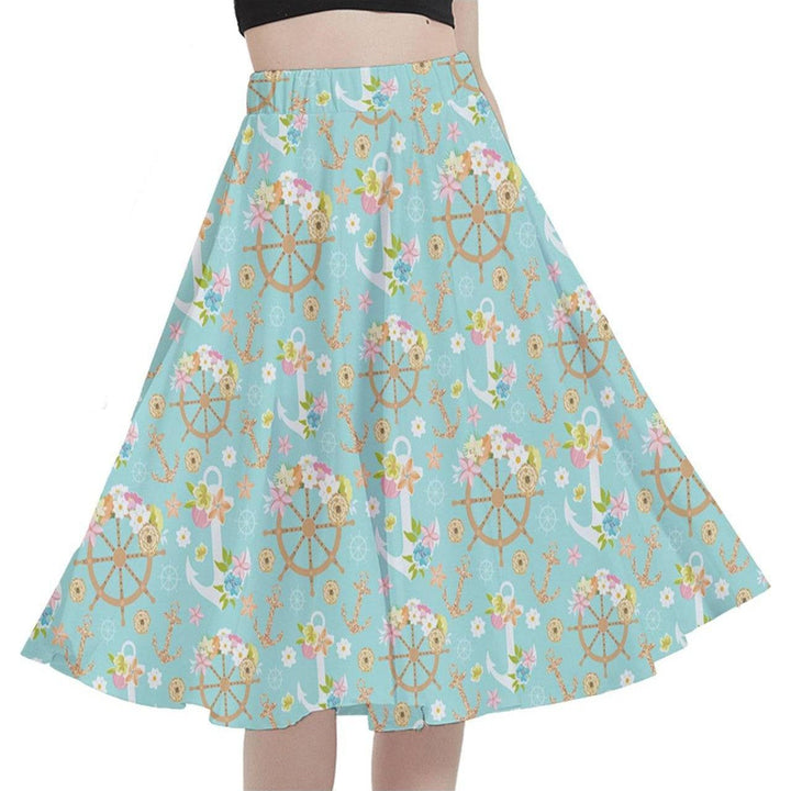 Anchors Aweigh Full Circle Skirt - Poison Arrow Retro