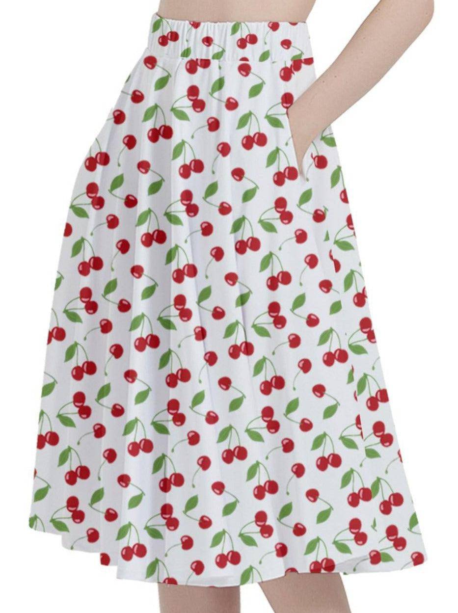 Cherry Bombshell Full Circle Skirt - Poison Arrow Retro