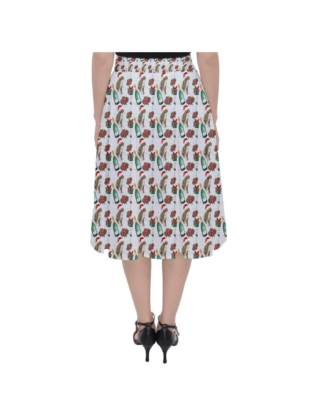 Christmas Cats Midi Skirt - Poison Arrow Retro