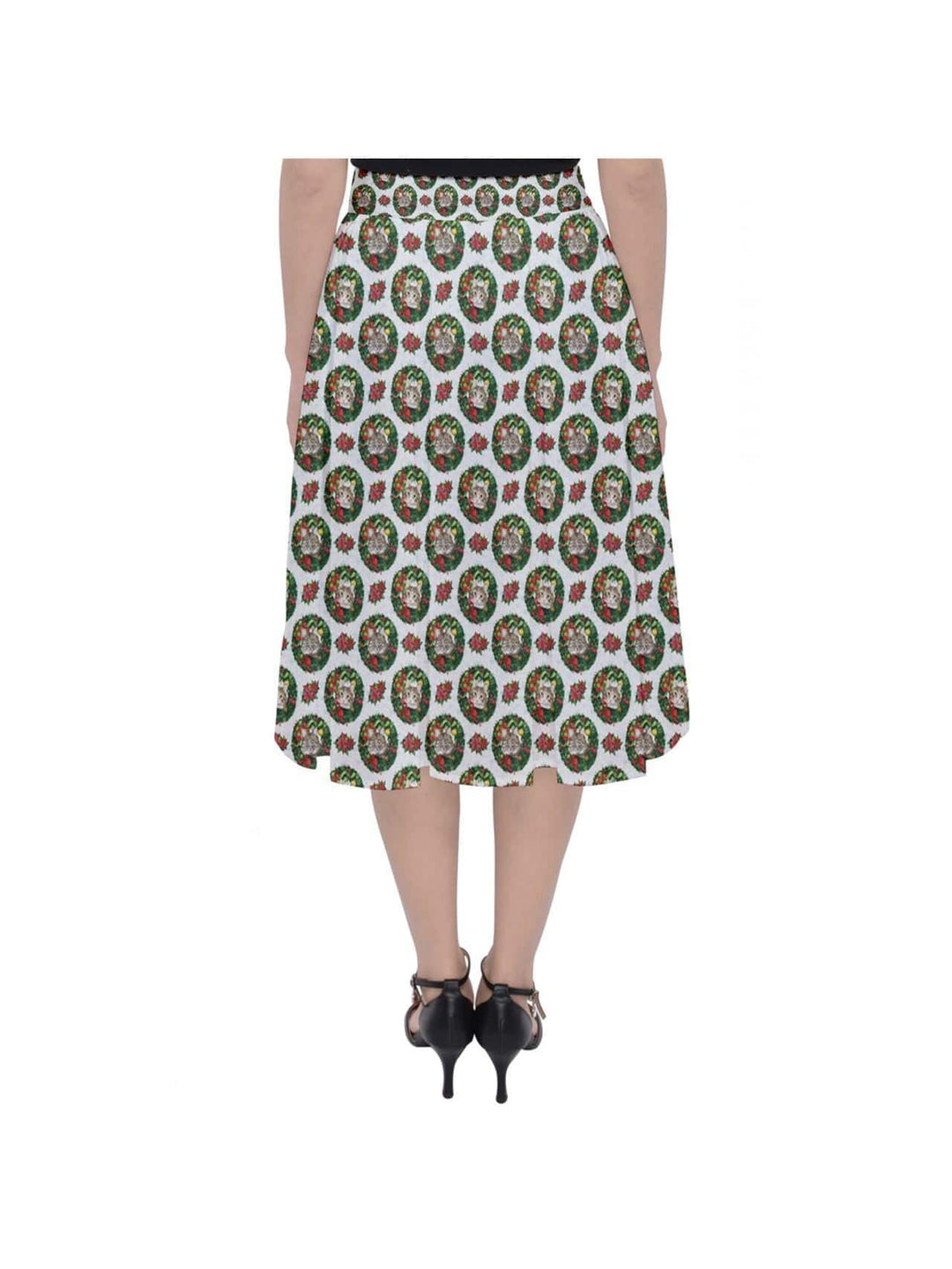 Christmas Cats Midi Skirt - Poison Arrow Retro