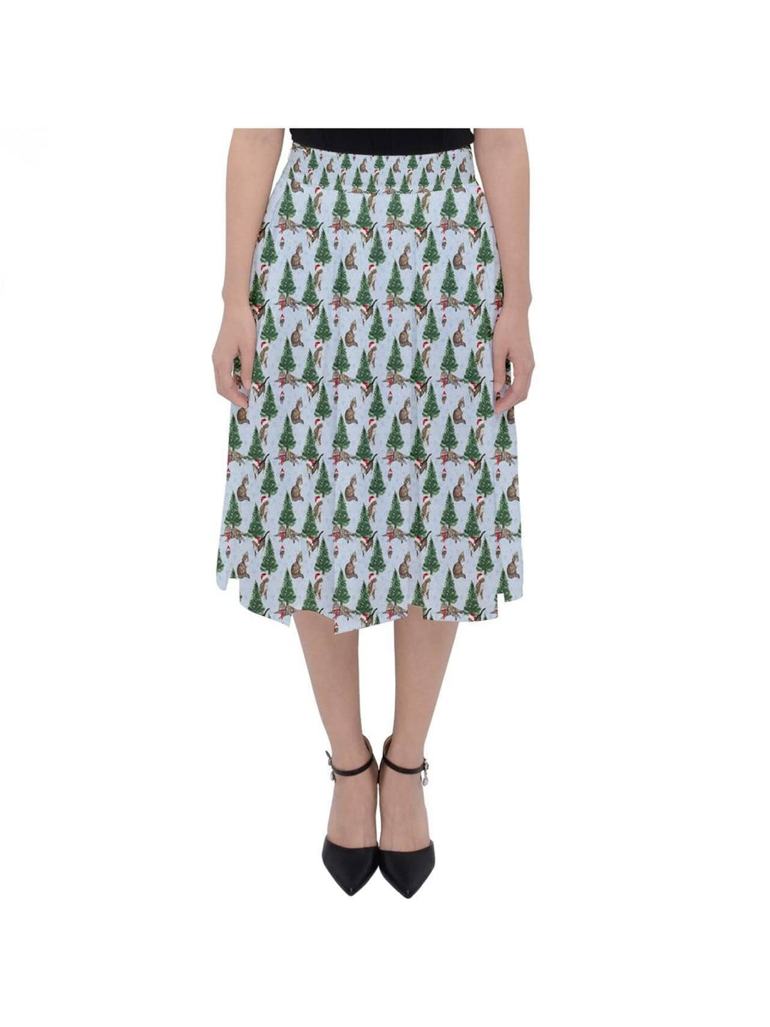 Christmas Cats Midi Skirt - Poison Arrow Retro