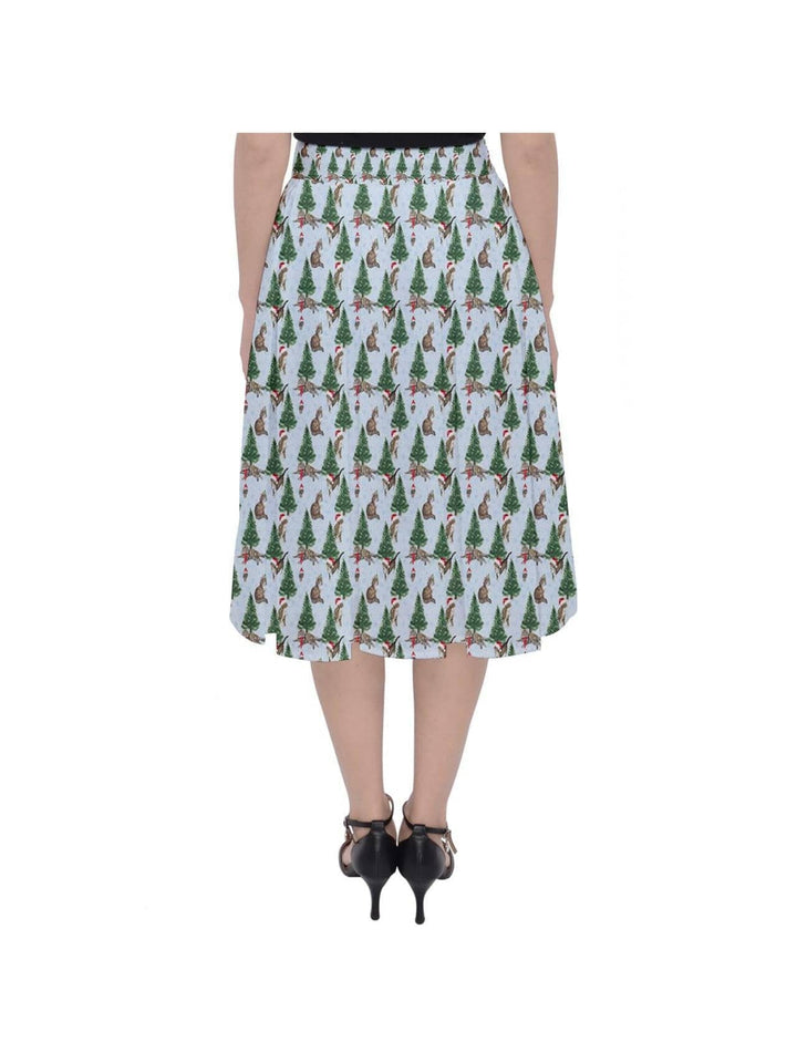 Christmas Cats Midi Skirt - Poison Arrow Retro