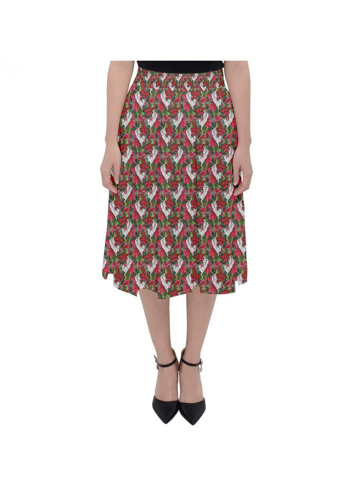 Christmas Cats Midi Skirt - Poison Arrow Retro