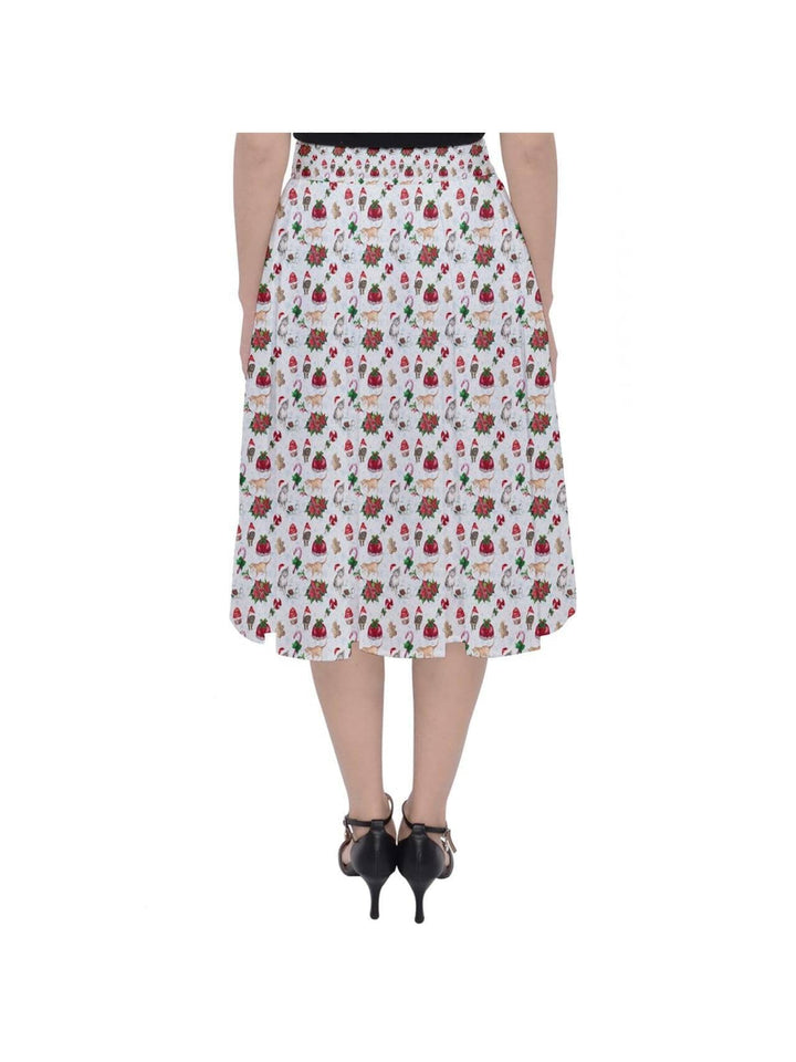 Christmas Cats Midi Skirt - Poison Arrow Retro