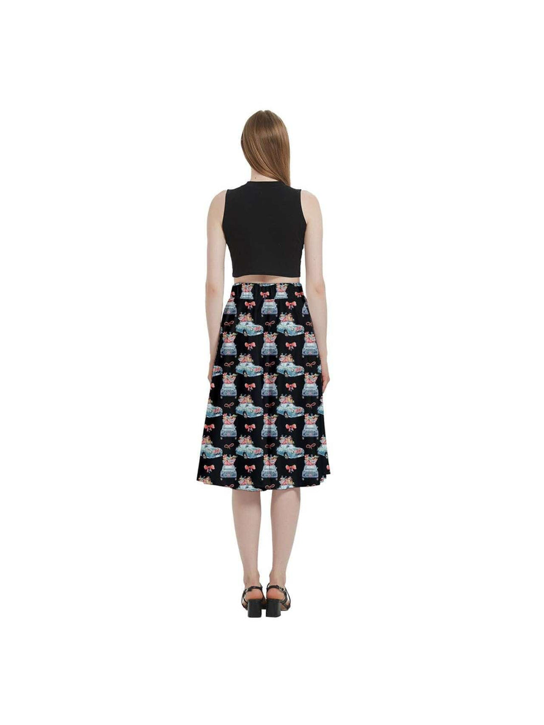 Cruisin' for Christmas Cheer Full Circle Skirt